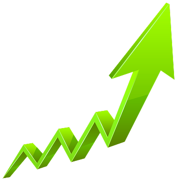 increase arrow green transparent png clip art image 1